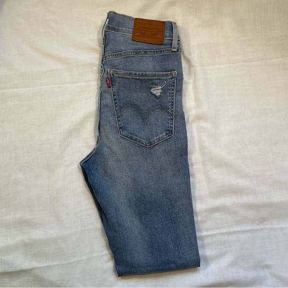 Distressed Levi’s Premium Mile High Super Skinny Jeans w25 - Picture 6 of 6